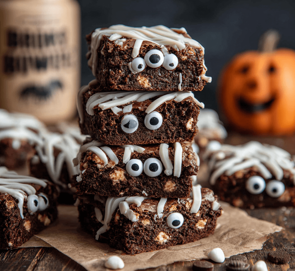 Spooky Mummy Brownies