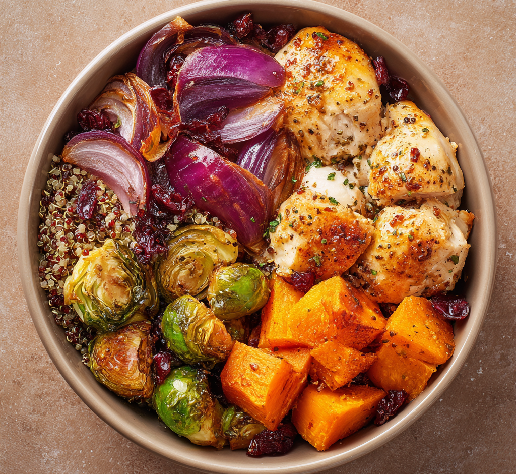 Harvest Chicken & Sweet Potato Bowls