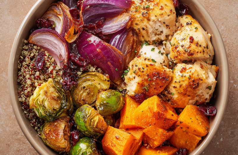 Harvest Chicken & Sweet Potato Bowls