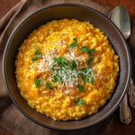 Creamy Pumpkin Risotto with Parmesan