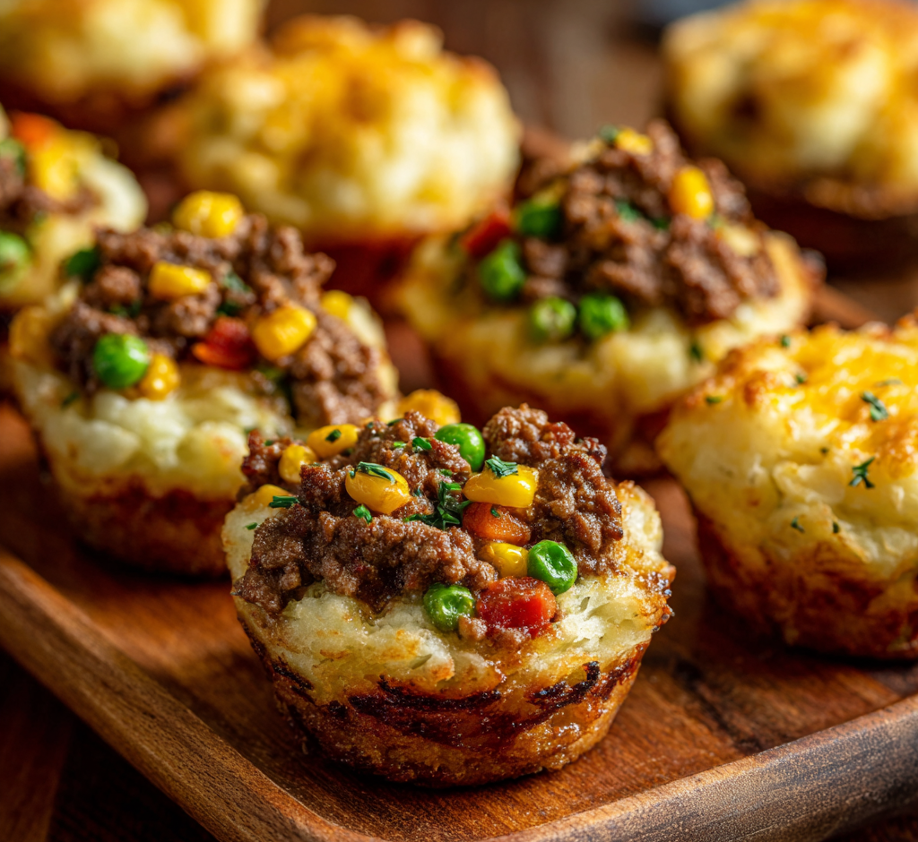 Beefy Shepherd’s Pie Muffins