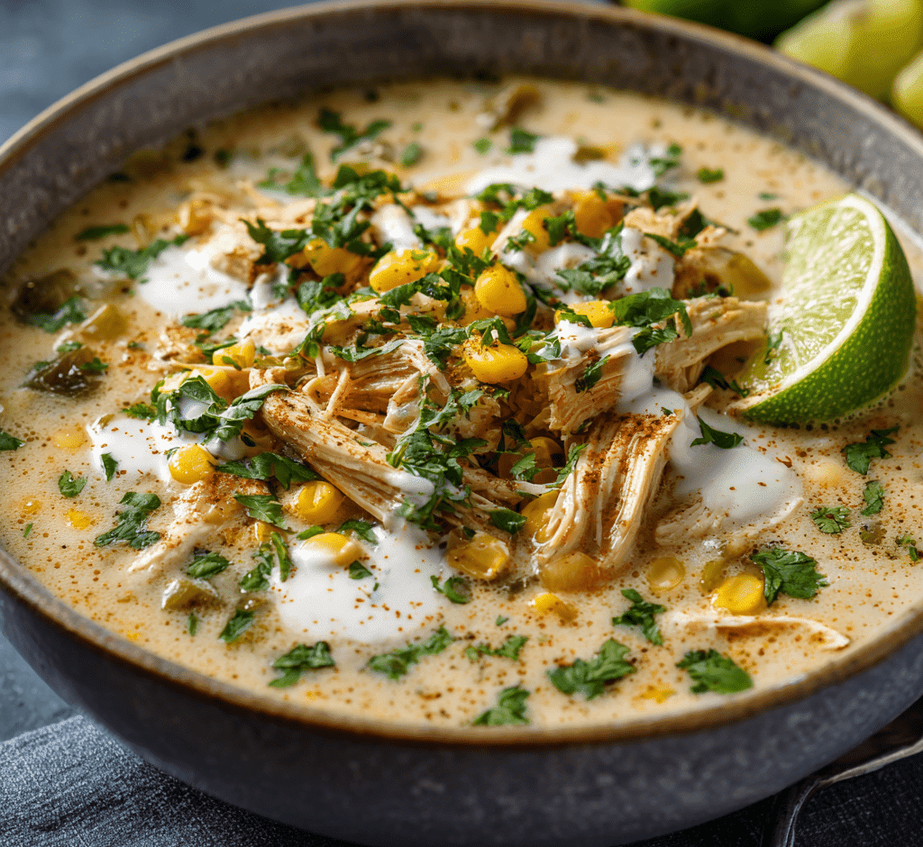 CHICKEN POBLANO SOUP