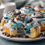 Cookie Monster Cinnamon Rolls