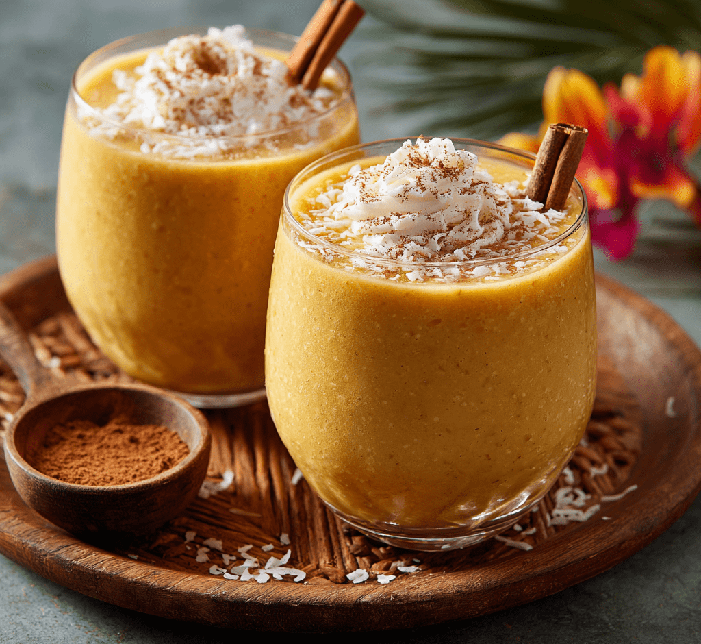 Pumpkin Piña Colada Smoothie
