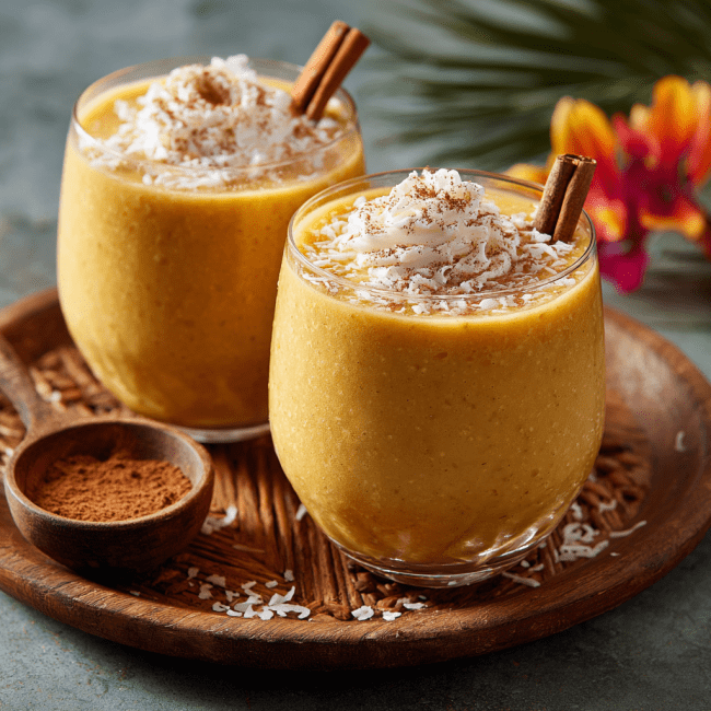 Pumpkin Piña Colada Smoothie