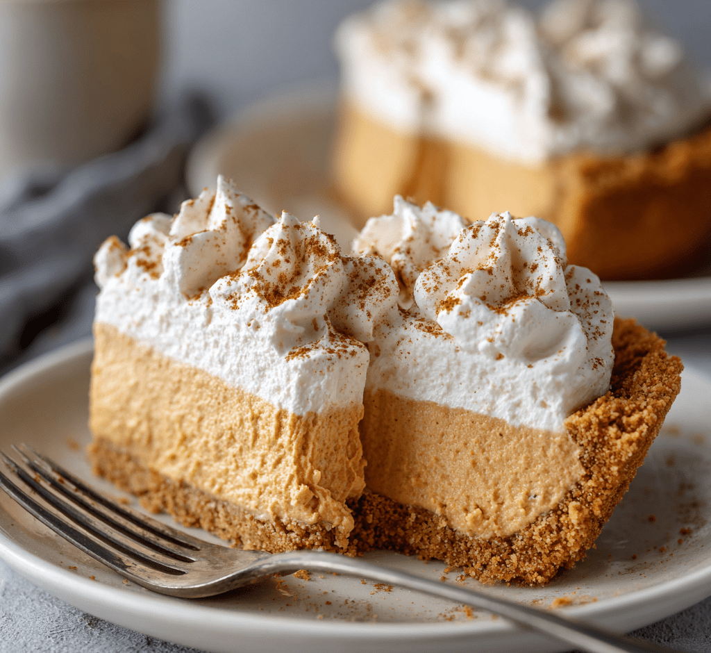 No-Bake Pumpkin Marshmallow Pie