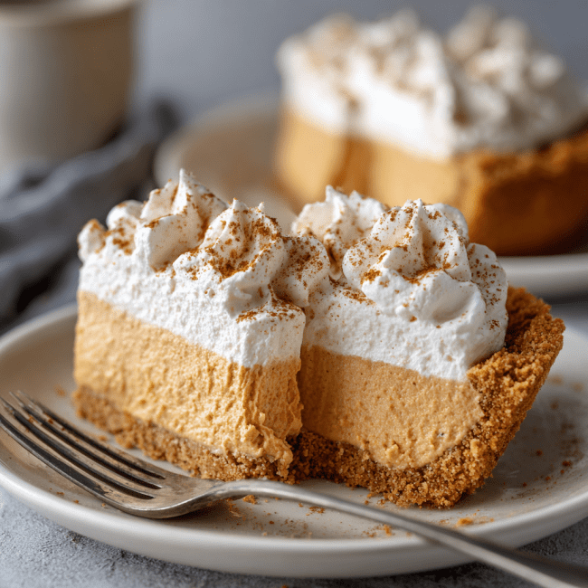 No-Bake Pumpkin Marshmallow Pie