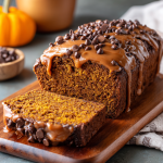 Chocolate Pumpkin Bread with Brown Sugar Frosting