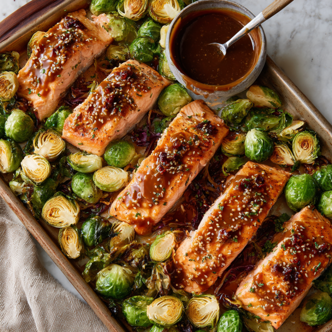 Maple Mustard Glazed Salmon