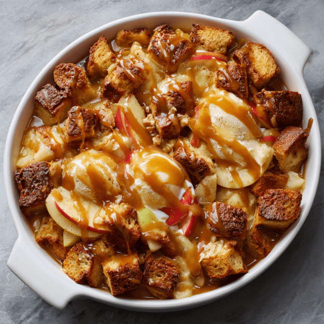 Caramel Apple Bread Pudding