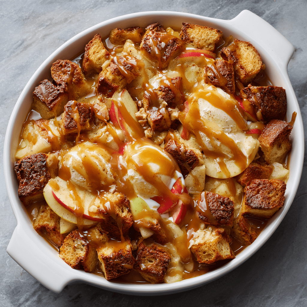 Caramel Apple Bread Pudding