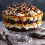 Caramel Cheesecake Brownie Trifle Delight