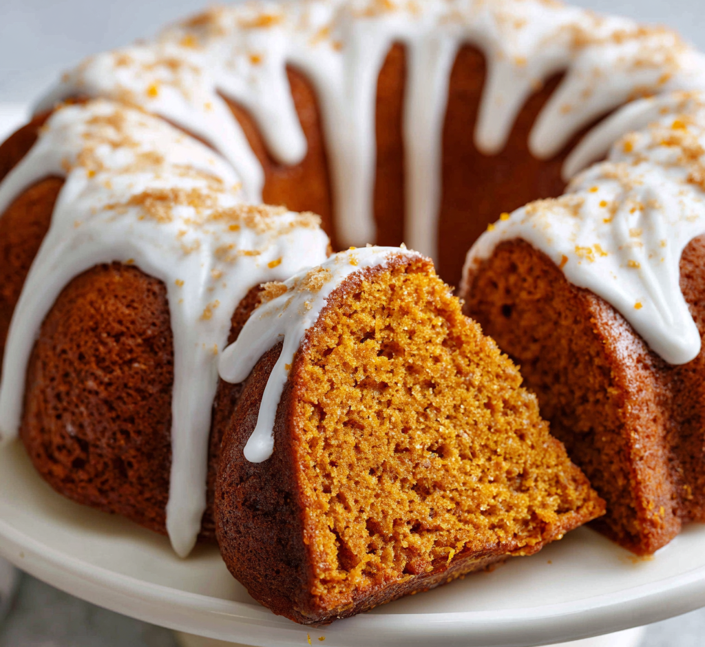 Classic Orange Pumpkin Spice Cake