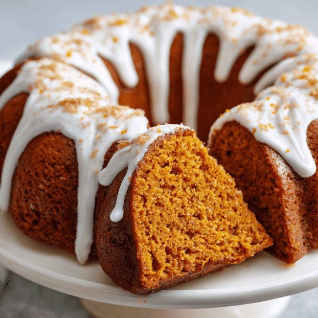 Classic Orange Pumpkin Spice Cake