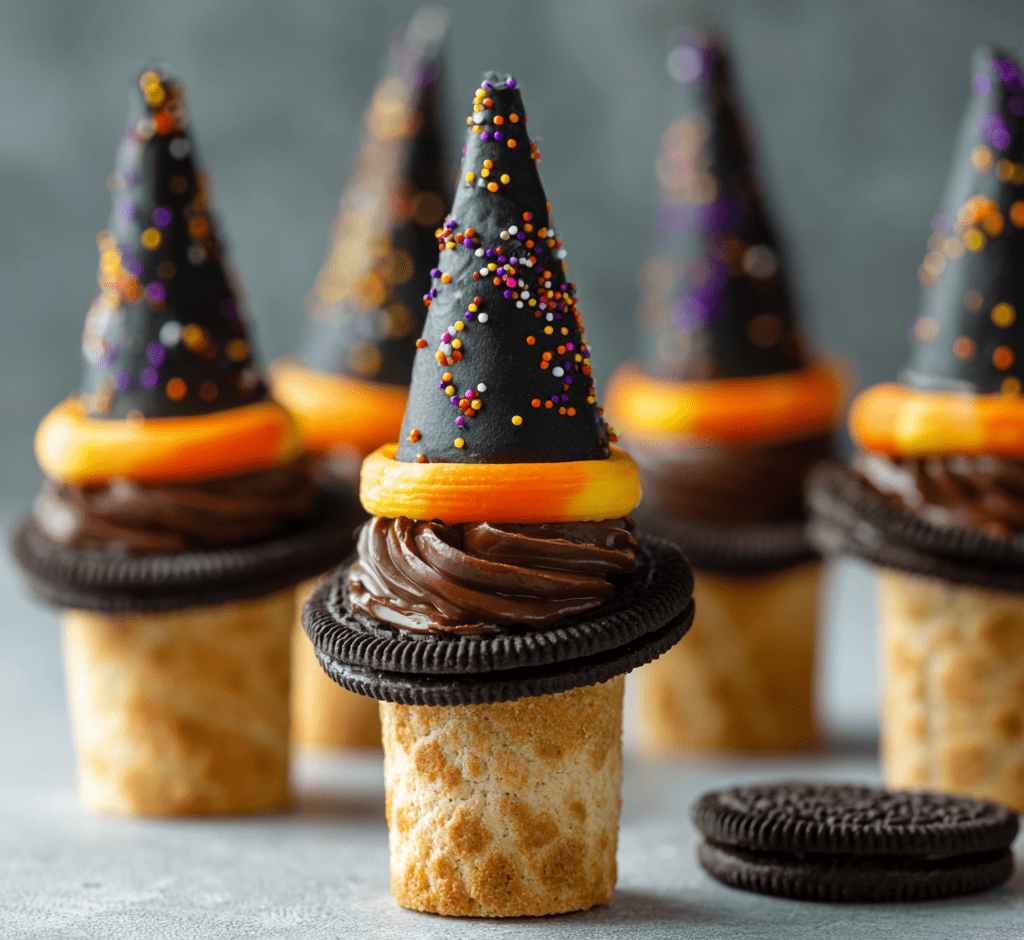 Witch Hat Cookie Cones