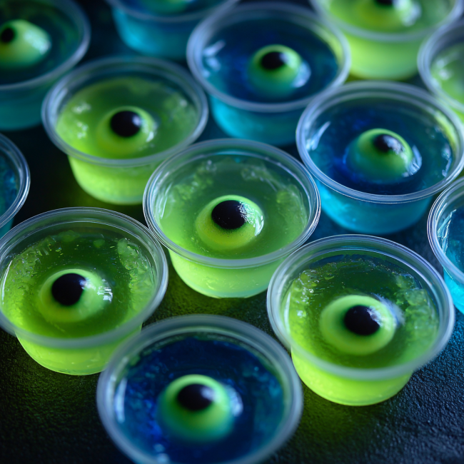 Glow-in-the-Dark Jello Shots (Non-Alcoholic)