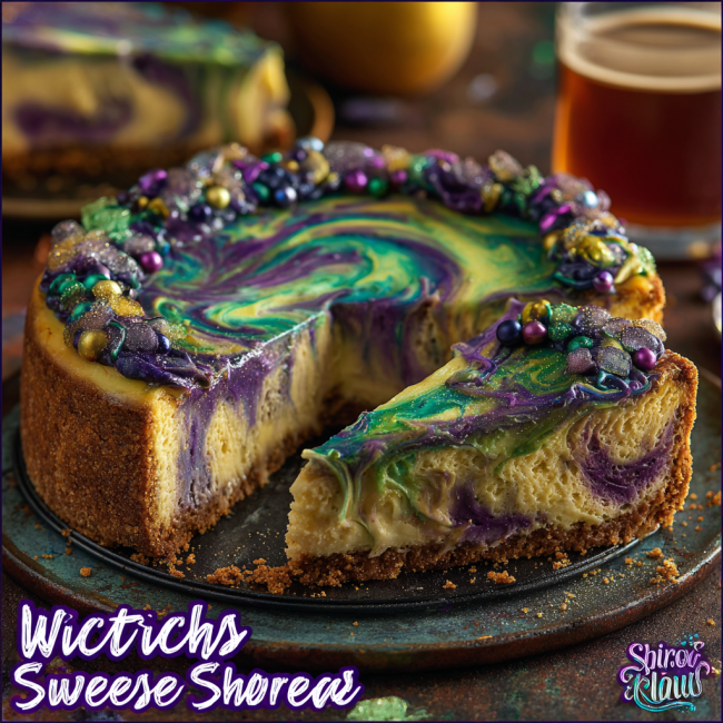 Witches’ Brew Swirl Cheesecake