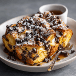 Chocolate Croissant Bread Pudding