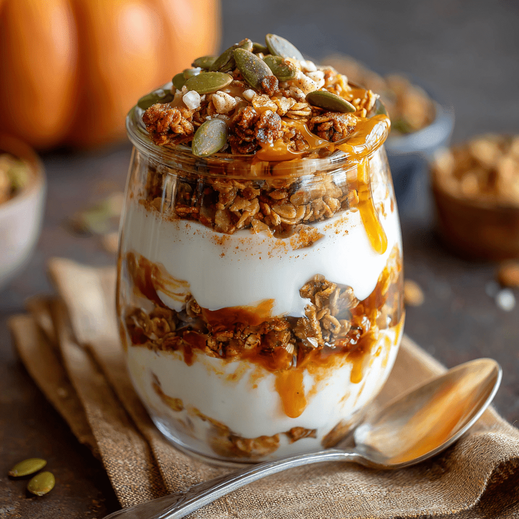 Pumpkin Spice Yogurt Parfait