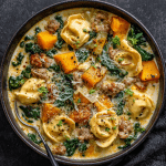 Butternut Squash & Sausage Tortellini Soup