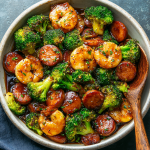 Honey Garlic Shrimp & Sausage Stir Fry
