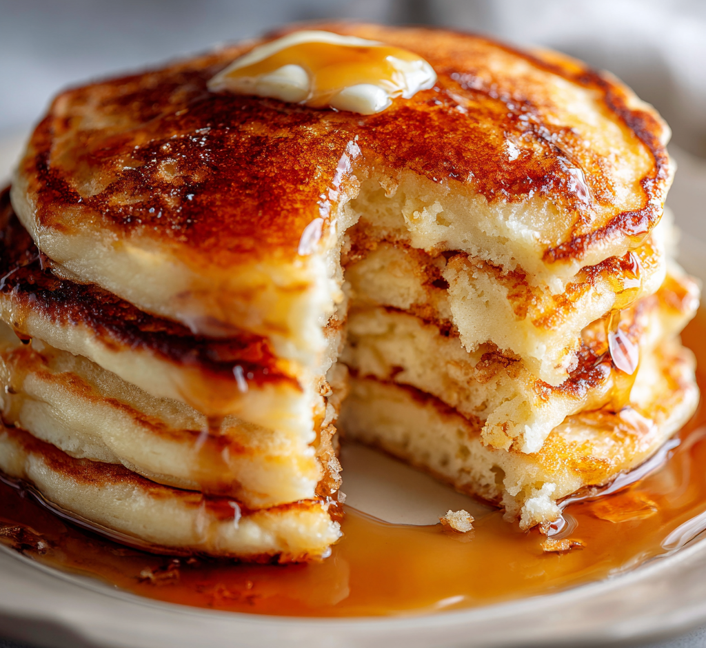 Fluffy Maple Buttermilk Pancakes