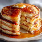 Fluffy Maple Buttermilk Pancakes