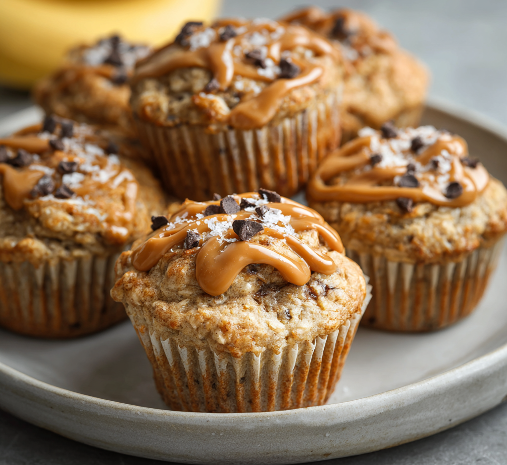 Banana Peanut Butter Power Muffins
