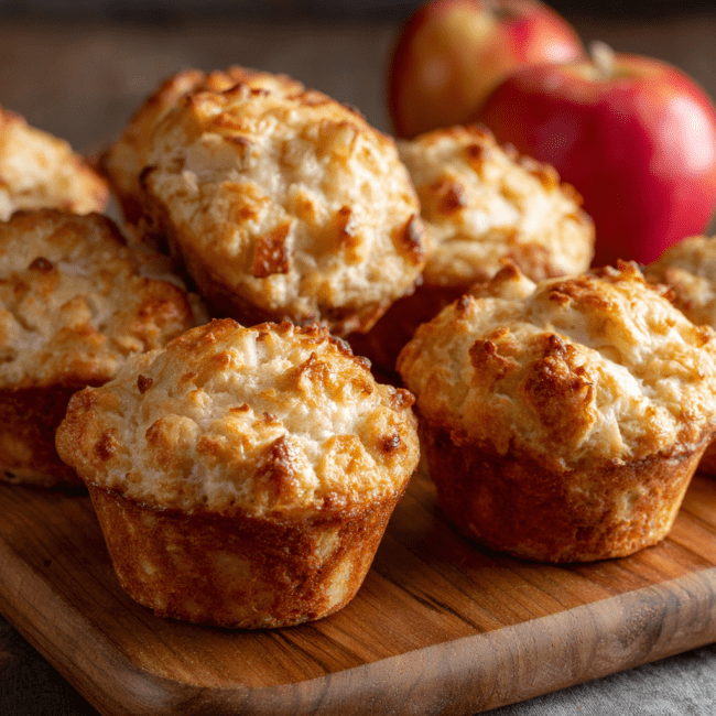 Apple Cinnamon Cottage Cheese Muffins
