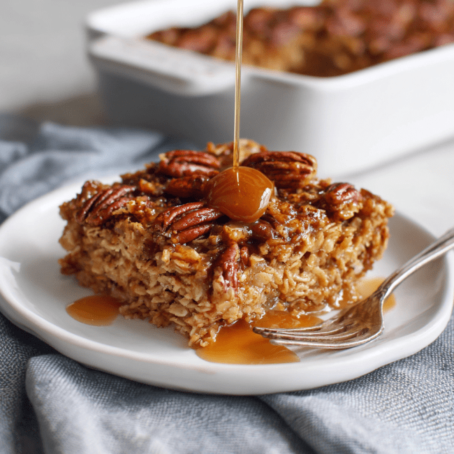 Maple Pecan Baked Oatmeal