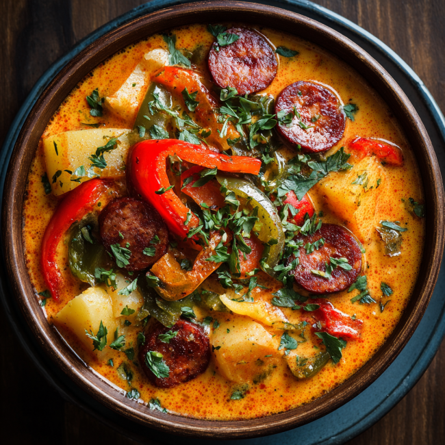 Creamy Spanish Chorizo & Potato Soup