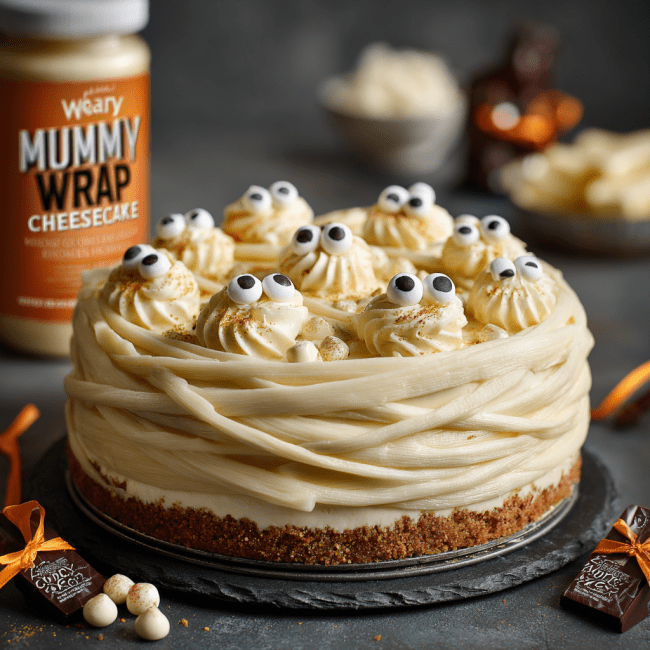 Mummy Wrap Cheesecake