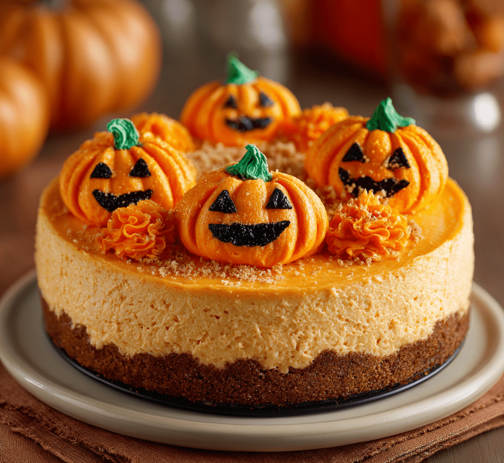 Glowing Jack-O’-Lantern Cheesecake