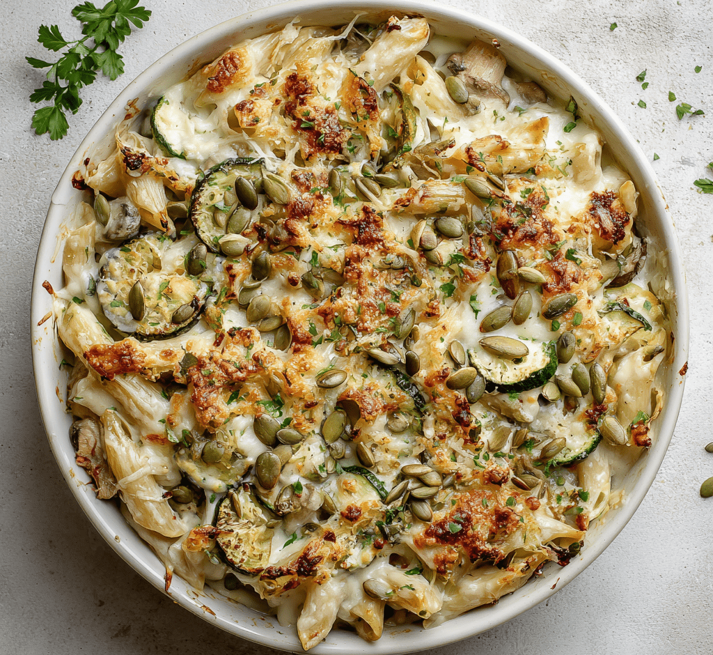 Garlic Parmesan Pasta Bake