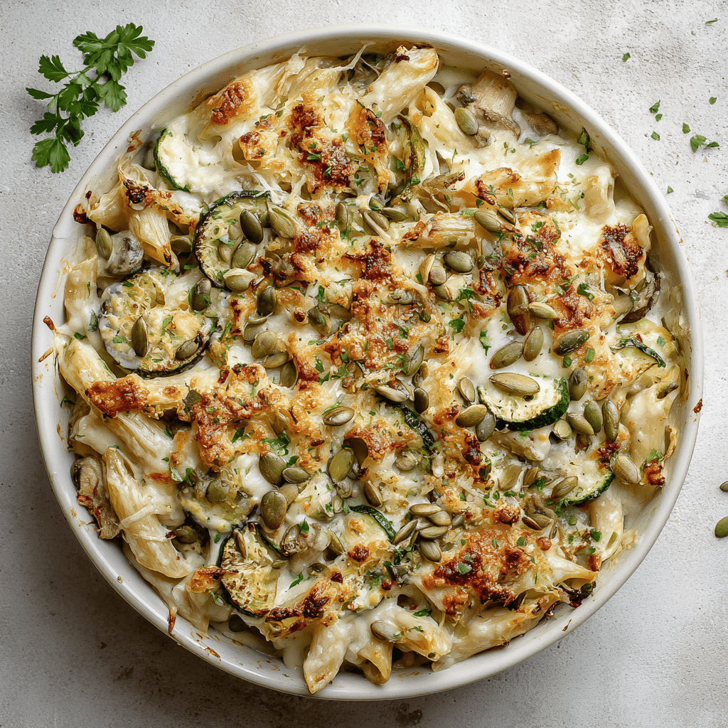 Garlic Parmesan Pasta Bake