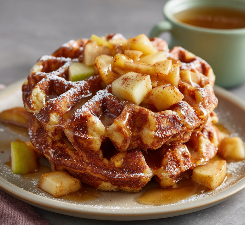 Apple Fritter Waffle Donuts