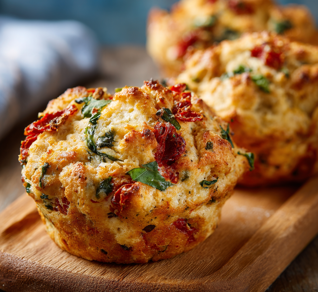 Sun-Dried Tomato & Basil Muffins