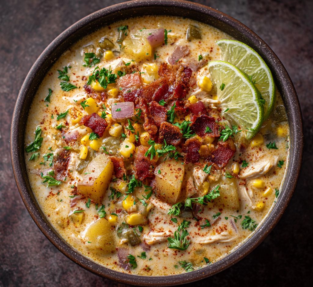 Smoky Chipotle Chicken & Corn Chowder