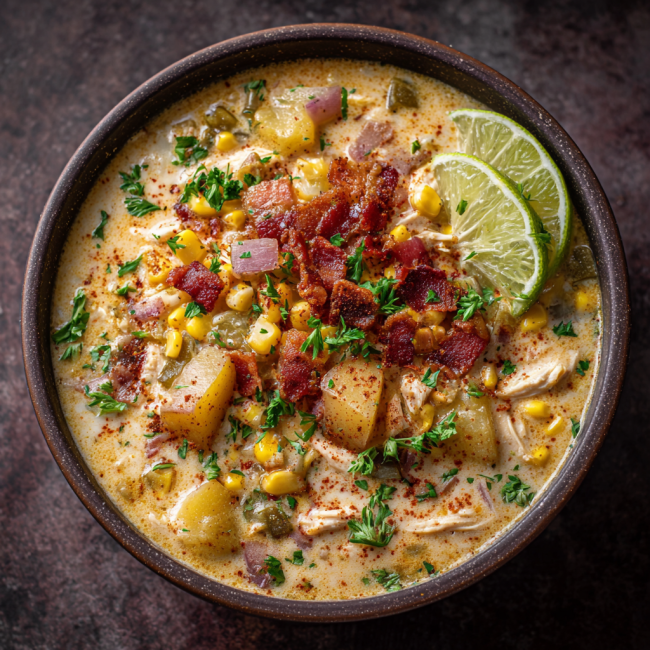 Smoky Chipotle Chicken & Corn Chowder