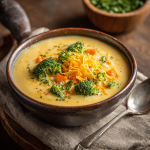 Cheddar Broccoli & Carrot Potato Soup
