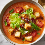 Creamy BLT-Inspired Lettuce & Tomato Soup
