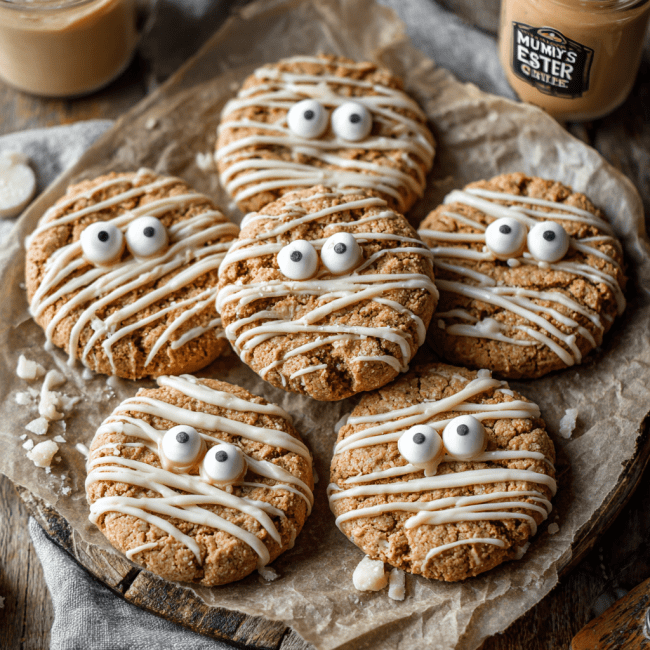 Mummy Peanut Butter Cookies