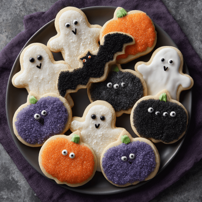 Spooky Halloween Sugar Cookies