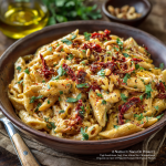 Sun-Dried Tomato Pasta with Toasted Pine Nuts