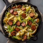 Cabbage & Sausage Skillet with Caraway