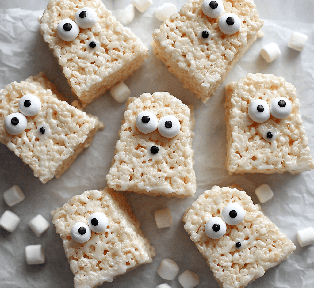 Ghost Rice Krispie Treats