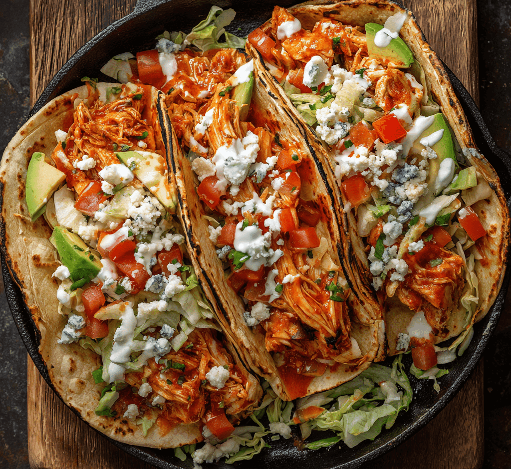 BUFFALO CHICKEN TACOS