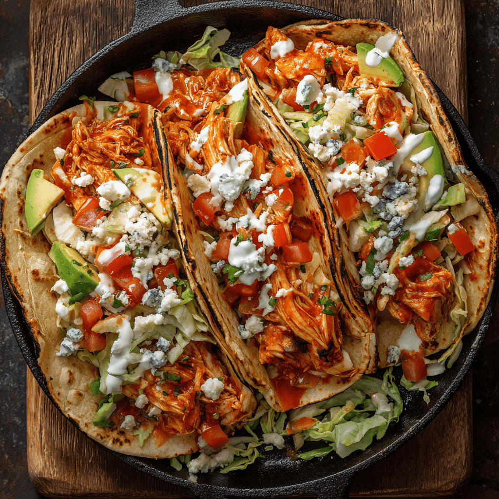 BUFFALO CHICKEN TACOS