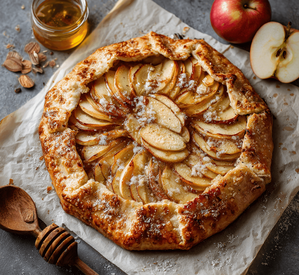 Honeycrisp Apple Galette with Almond Cream