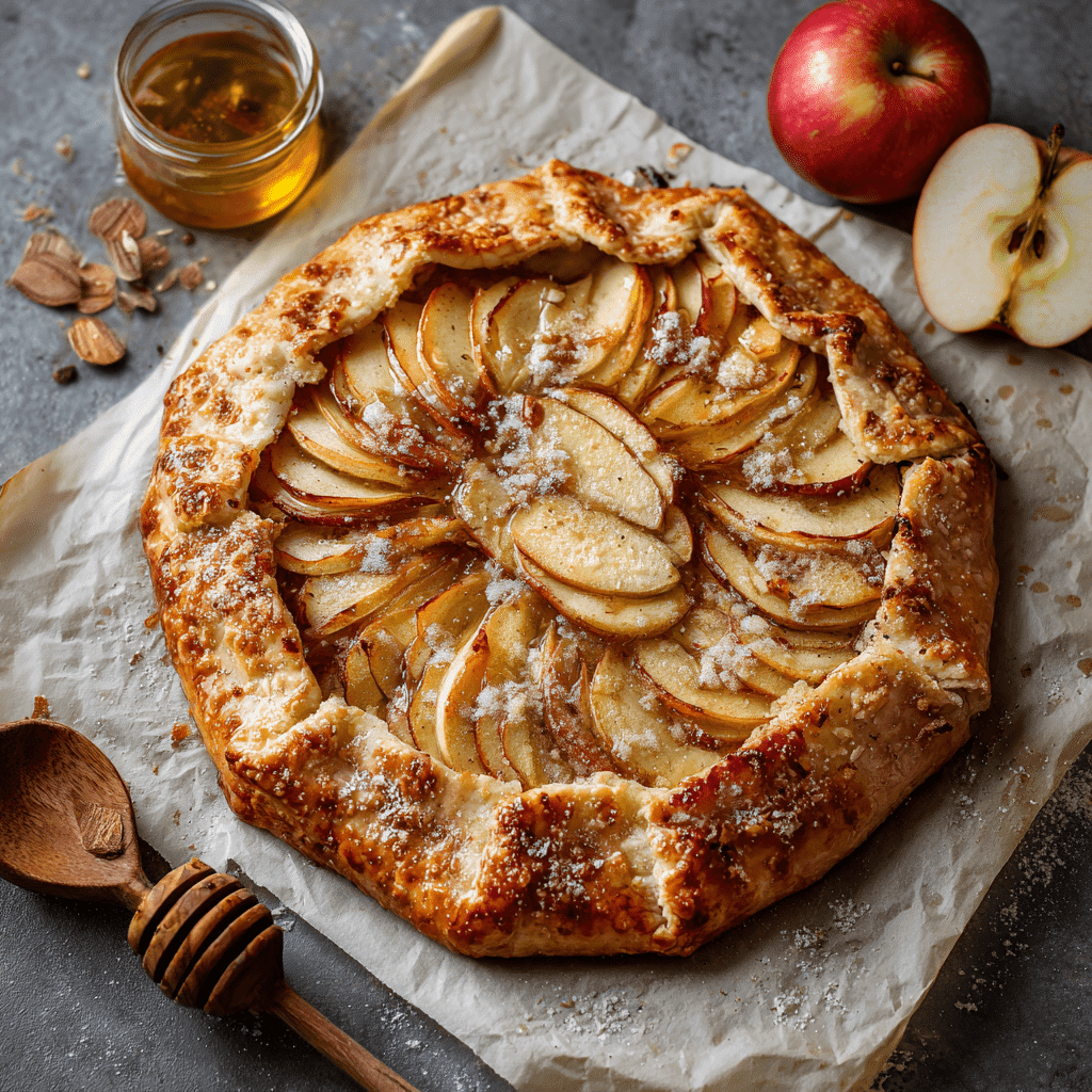 Honeycrisp Apple Galette with Almond Cream